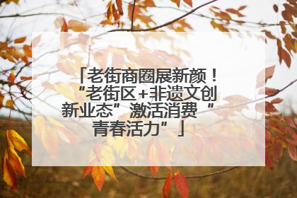 老街商圈展新颜！“老街区+非遗文创新业态”激活消费“青春活力”