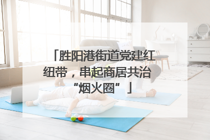 胜阳港街道党建红纽带，串起商居共治 “烟火圈”