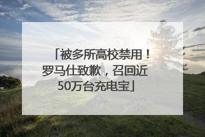 被多所高校禁用！罗马仕致歉，召回近50万台充电宝
