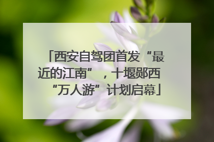 西安自驾团首发“最近的江南”，十堰郧西“万人游”计划启幕