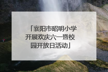 襄阳市昭明小学开展欢庆六一暨校园开放日活动