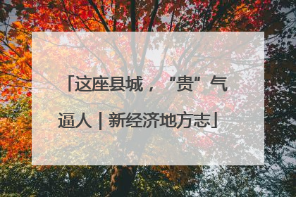 这座县城，“贵”气逼人｜新经济地方志