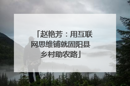 赵艳芳：用互联网思维铺就固阳县乡村助农路