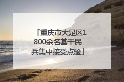 重庆市大足区1800余名基干民兵集中接受点验