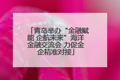 青岛举办“金融赋能 企航未来”海洋金融交流会 力促金企精准对接