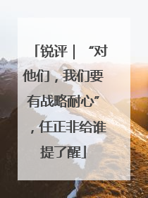 锐评｜“对他们，我们要有战略耐心”，任正非给谁提了醒