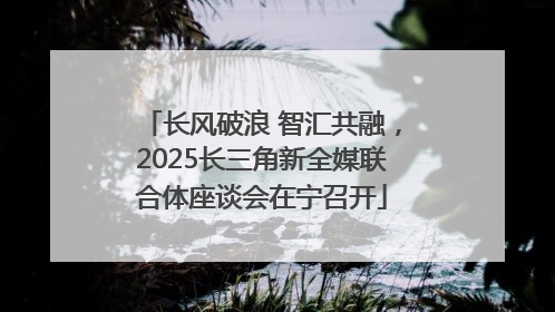 长风破浪 智汇共融，2025长三角新全媒联合体座谈会在宁召开