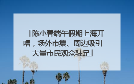 陈小春端午假期上海开唱，场外市集、周边吸引大量市民观众驻足
