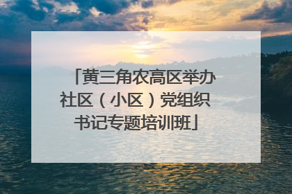 黄三角农高区举办社区（小区）党组织书记专题培训班