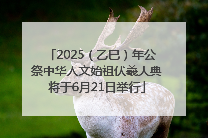 2025（乙巳）年公祭中华人文始祖伏羲大典将于6月21日举行