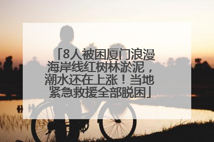 8人被困厦门浪漫海岸线红树林淤泥，潮水还在上涨！当地紧急救援全部脱困
